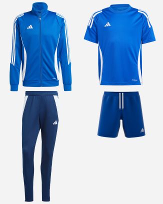 Ensemble adidas Tiro 24 pour Homme. Survêtement + Maillot + Short (4 pièces)