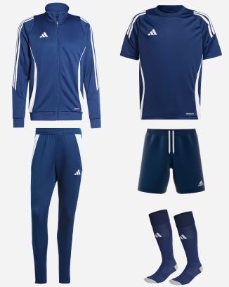 Set di prodotti adidas Tiro 24 per Bambino. Tuta + Maglia + Short + Calze (5 prodotti)