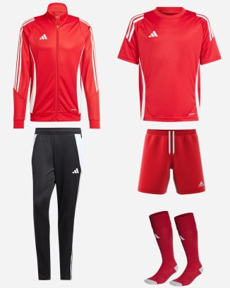 Ensemble adidas Tiro 24 pour Enfant. Maillot + Short + Chaussettes de football + Survêtement (5 pièces)