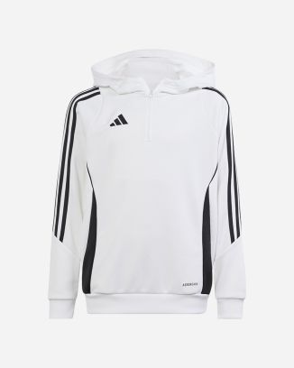 sweat capuche poly tiro 24 blanc enfant has92 ir9400