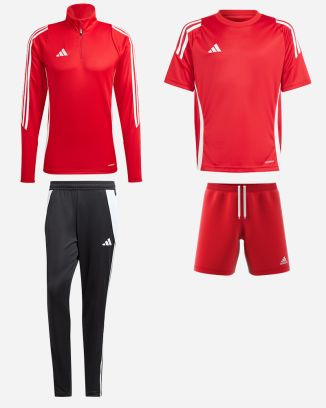 Pack adidas Tiro 24 (4 pièces) | Haut d'entraînement 1/4 zip + Pantalon de survêtement + Maillot + Short |