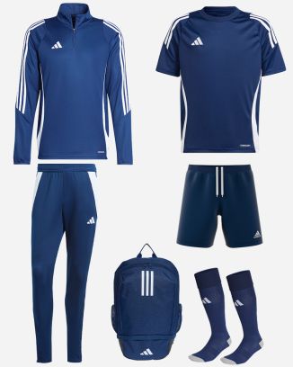 Ensemble adidas Tiro 24 pour Homme. Survêtement + Maillot + Short + Chaussettes + Sac à dos (6 pièces)