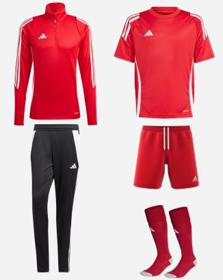 Ensemble adidas Tiro 24 pour Enfant. Maillot + Short + Chaussettes de football + Survêtement (5 pièces)