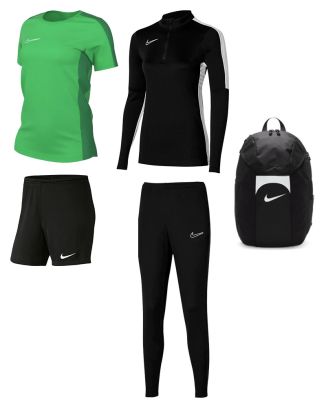 Set producten Nike Academy 23 voor Vrouwen. Trainingspak + Jersey + Korte broek + Tas (5 artikelen)