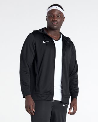Veste de survêtement noire Nike Team Basketball zip pour homme NT0205-010