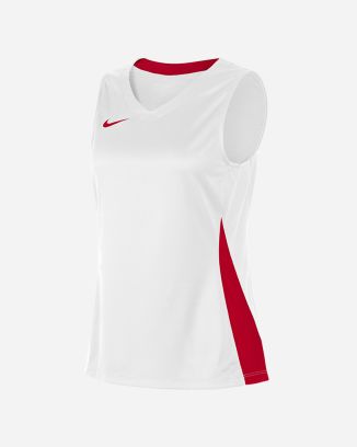 Maillot de basket Nike Team Blanc & Rouge pour femme