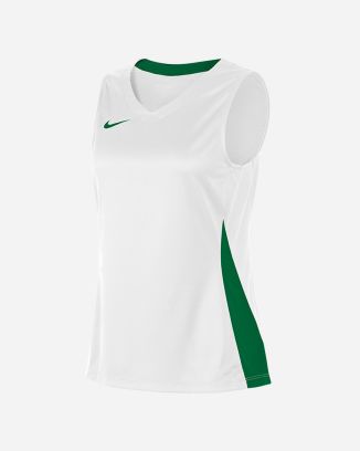 Maillot de basket Nike Team Blanc & Vert pour femme