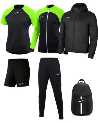 Set di prodotti Nike Academy Pro per Donne. Tuta + Maglia + Short + Parka + Zaino (6 prodotti)