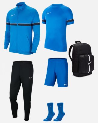 Set producten Nike Academy 21 voor Kind. Trainingspak + Jersey + Korte broek + Sokken + Tas (6 artikelen)