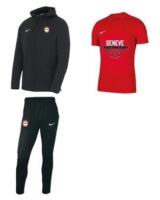 Pack Geneve Basketball Academie pour Homme (3 pièces) | Veste de training + Pantalon de survêtement + Maillot |