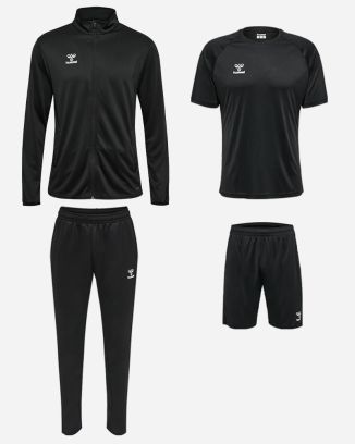 Product set Hummel Essential for Men. Jersey + Shorts + Sweat jacket + Tracksuit pants (4 items)