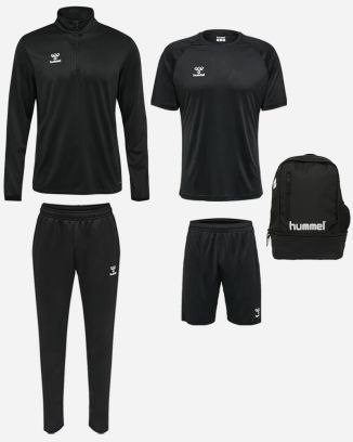Product set Hummel Essential for Men. Jersey + Shorts + Top 1/2 zip + Tracksuit pants + Bag (5 items)