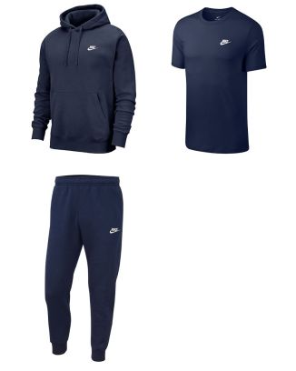 Set producten Nike Sportswear voor Mannen. Sweatshirt + Joggingbroek + Tee-shirt (3 artikelen)
