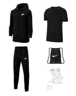 Set di prodotti Nike Sportswear per Bambino. Tuta da jogging + Maglieta + Borsa + Calze (5 prodotti)