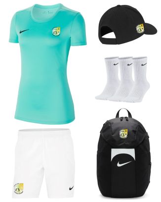 Pack Tennis Club Chateau Gombert pour Femme (5 pièces) | Maillot + Short + Casquette + Chaussettes + Sac à dos |