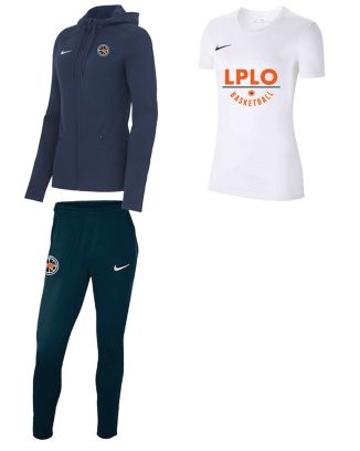 Pack LPLO Basketball pour Femme (3 pièces) | Veste de survêtement + Pantalon de survêtement + Maillot |