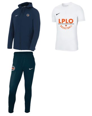 Pack LPLO Basketball pour Homme (3 pièces) | Veste de survêtement + Pantalon de survêtement + Maillot |