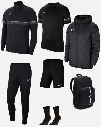 Set producten Nike Academy 21 voor Kind. Trainingspak + Jersey + Korte broek + Sokken + Parka + Tas (7 artikelen)