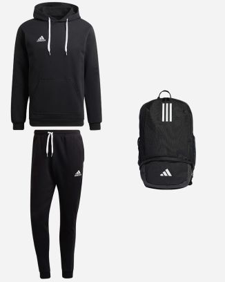 Conjunto adidas Entrada 22 para Niño. Sudadera + Pantalón de chándal + Mochila (3 productos)