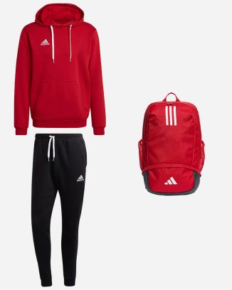 Pack adidas Entrada 22 (3 pièces) | Sweat à capuche + Bas de jogging + Sac à dos |