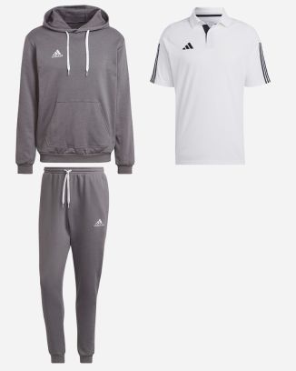 Pack adidas Entrada 22 (3 pièces) | Sweat à capuche + Bas de jogging + Polo |