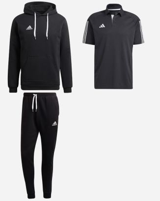 Pack adidas Entrada 22 (3 pièces) | Sweat à capuche + Bas de jogging + Polo |