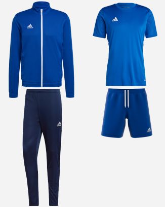 Pack adidas Entrada 22 (4 pièces) | Veste de survêtement + Pantalon de survêtement + Maillot + Short |