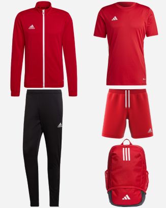 Ensemble adidas Entrada 22 pour Homme. Survêtement + Maillot + Short + Sac à dos (5 pièces)