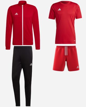 Ensemble adidas Entrada 22 pour Homme. Survêtement + Maillot + Short (4 pièces)