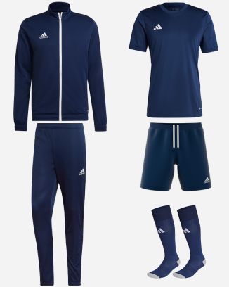 Set di prodotti adidas Entrada 22 per Bambino. Tuta + Maglia + Short + Calze (5 prodotti)