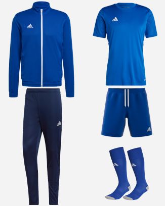 Pack adidas Entrada 22 (5 pièces) | Veste de survêtement + Pantalon de survêtement + Maillot + Short + Chaussettes |