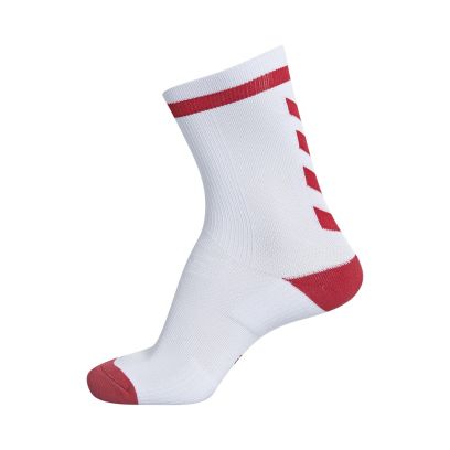 chaussettes basses hummel elite blanc rouge 204043 9402