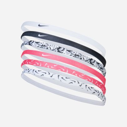 Lot de 6 bandeaux Nike Headband Blanc/Rose/Noir Unisexe - AC4455-114