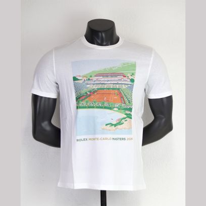 T-shirt Rolex Monte-Carlo Masters Branco para homem