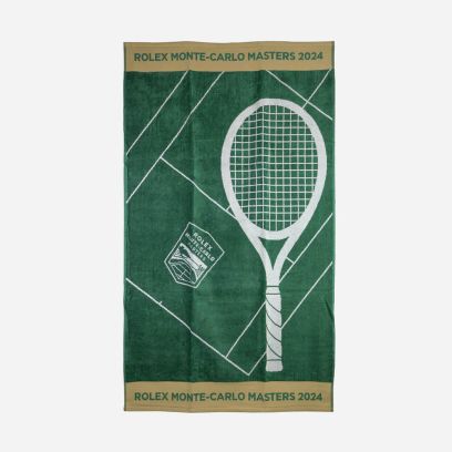 serviette amc24076 rolex monte carlo masters raquette