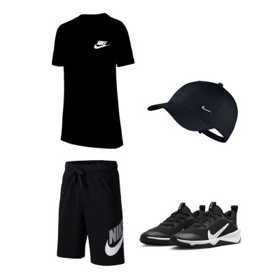 Ensemble de produits Nike Sportswear pour Enfant. T-shirt + Short + Casquette + Chaussures (4 pièces)