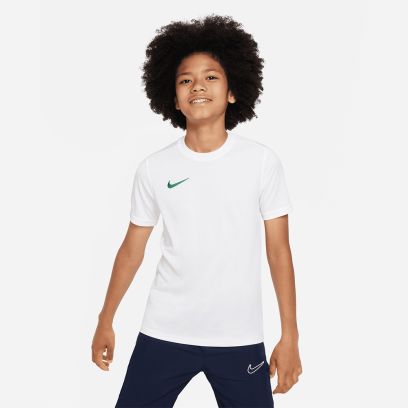 maillot nike park 7 blanc vert pour enfant bv6741 101