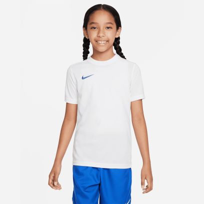 maillot nike park 7 blanc bleu pour enfant bv6741 102