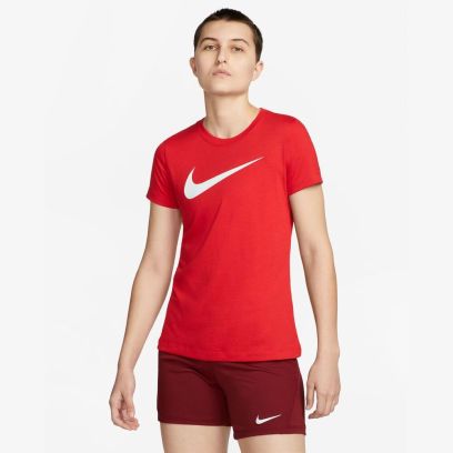 T-shirt Nike Team Club 20 Rouge pour Femme CW6967-657