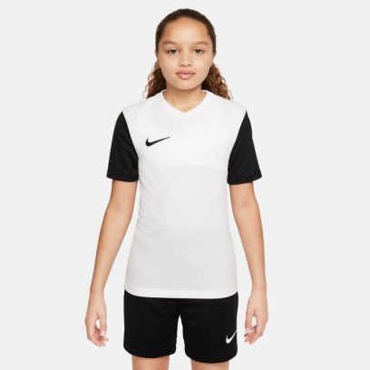 Camiseta Nike Tiempo Premier II Blanco y Negro para niño