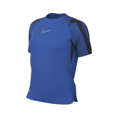 maillot nike dri fit strike 22 bleu royal femme dh8840 463