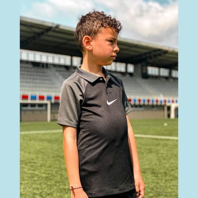 Polo Nike Academy Pro Noir & Anthracite pour enfant