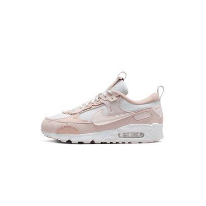 chaussures nike air max 90 futura blanc rose femme dm9922 104