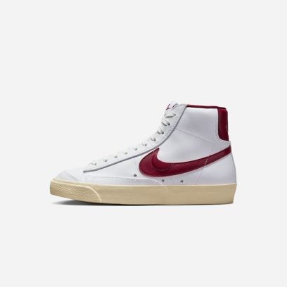 Chaussures Nike Blazer Mid '77 Blanc & Rouge pour femme