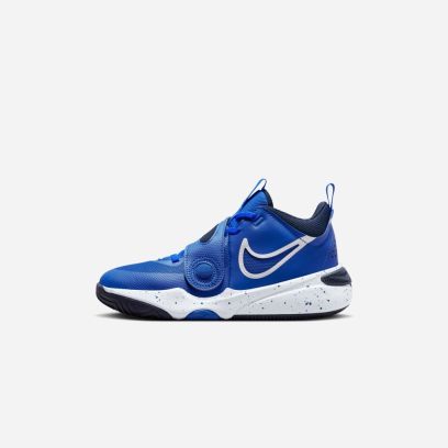 chaussures basket nike hustle bleu enfant dv8996 400