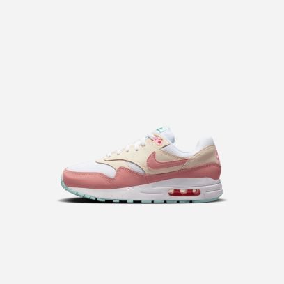 chaussures air max 1 blanc et rose pour enfant dz3307 101