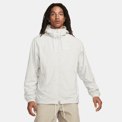 veste impermeable nike club woven gris homme fb7397 072