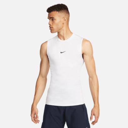 haut fitness nike pro blanc homme fb7914 100