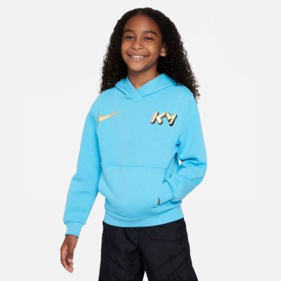 sweat capuche nike km bleu ciel enfant fd3144 416