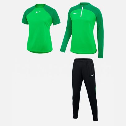 Ensemble Nike femme Pack 3 pièces Maillot Academy Pro Short Park III Haut 1/4 zip Academy Pro Pantalon Academy Pro DH9242 DH9246 DH9273